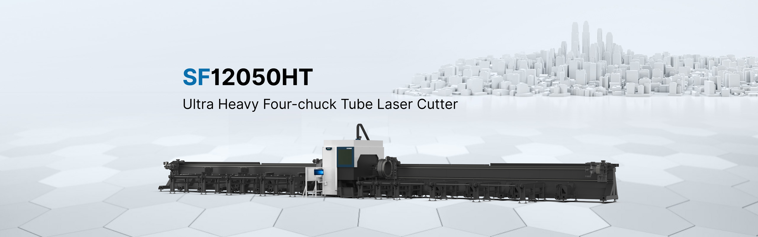 Ultra Heavy Four-chuck Tube Laser Cutter SF12050HT